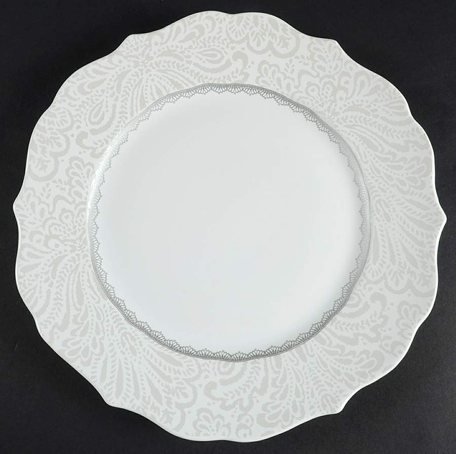 Amelie White Dinner Plate by 222 Fifth (PTS)-1
