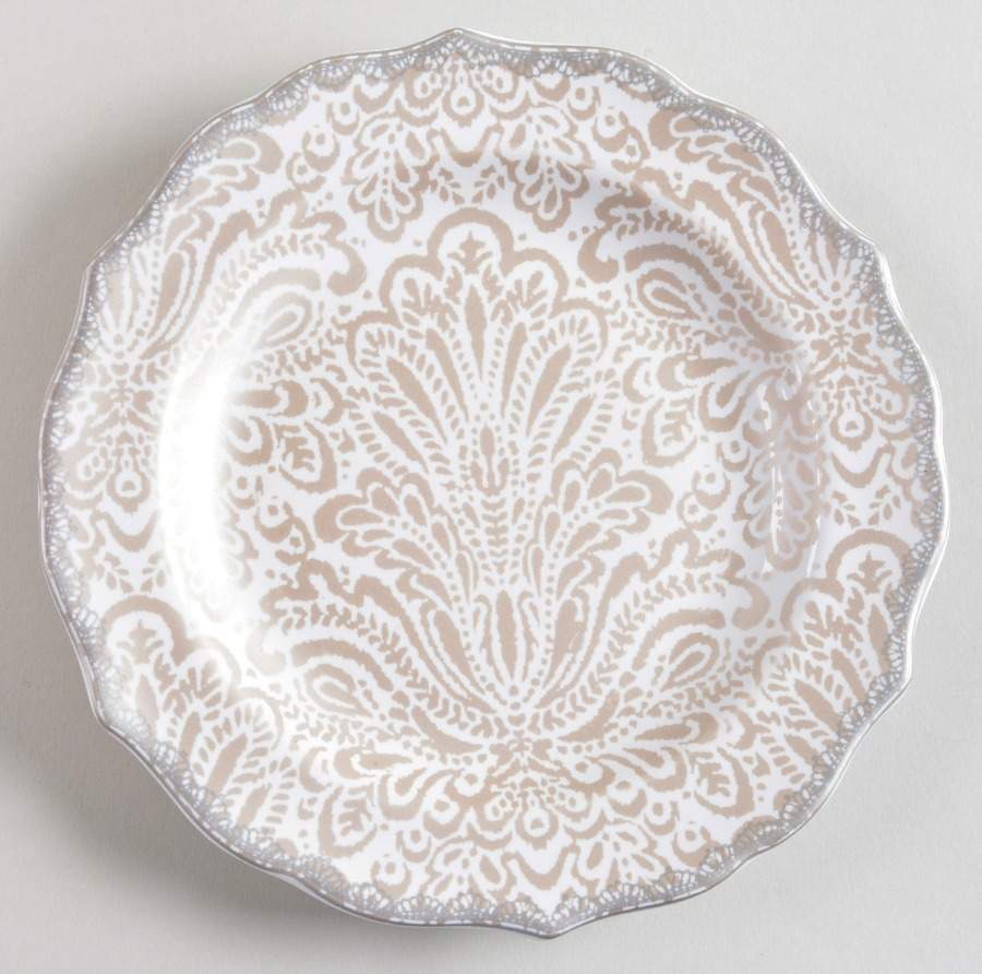 Amelie Pewter Appetizer Plate by 222 Fifth (PTS)-1
