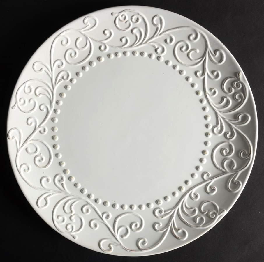 Bianca White Dinner Plate by American Atelier-1