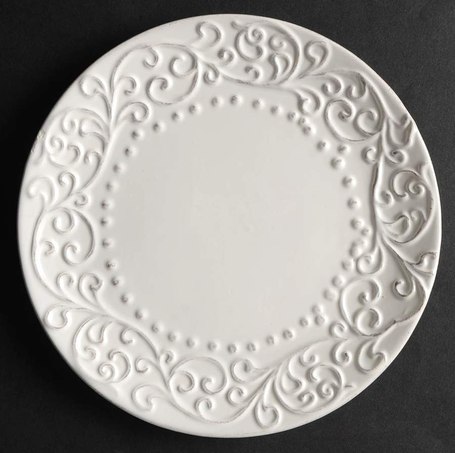 Bianca White Salad Plate by American Atelier-1