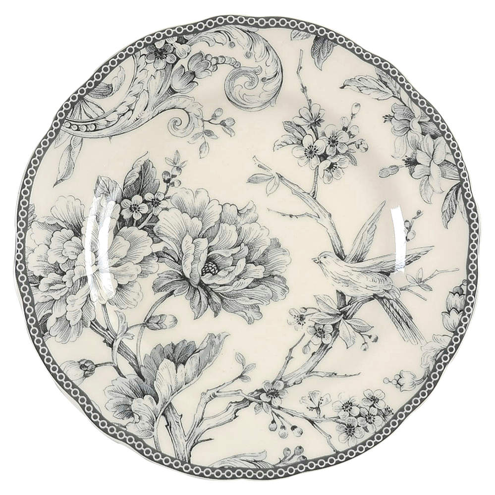 Adelaide Grey and White Salad Plate by 222 Fifth (PTS)-1