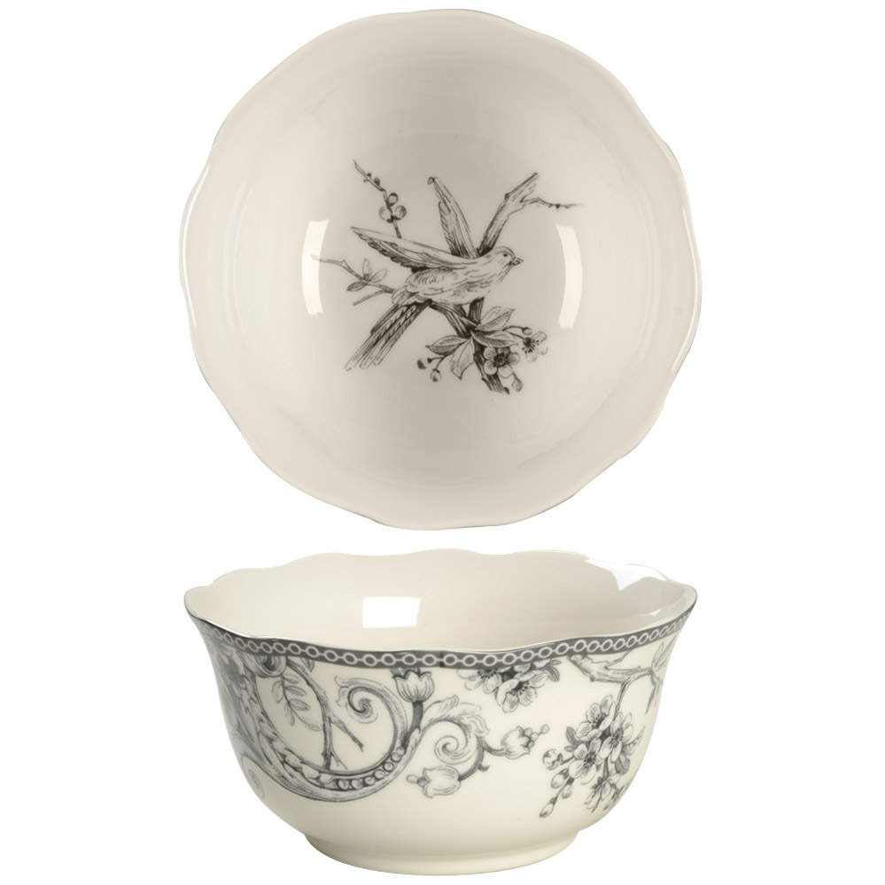 Adelaide Grey and White Soup/Cereal Bowl by 222 Fifth (PTS)-1