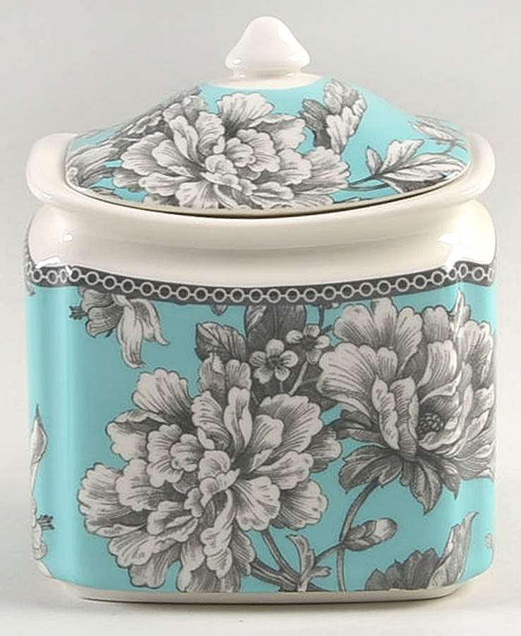 Adelaide Turquoise Small Canister & Lid by 222 Fifth (PTS)-1
