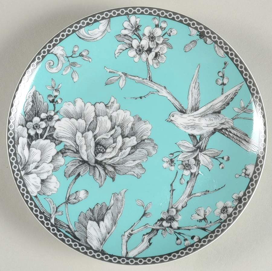 Adelaide Turquoise Appetizer Plate by 222 Fifth (PTS)-1