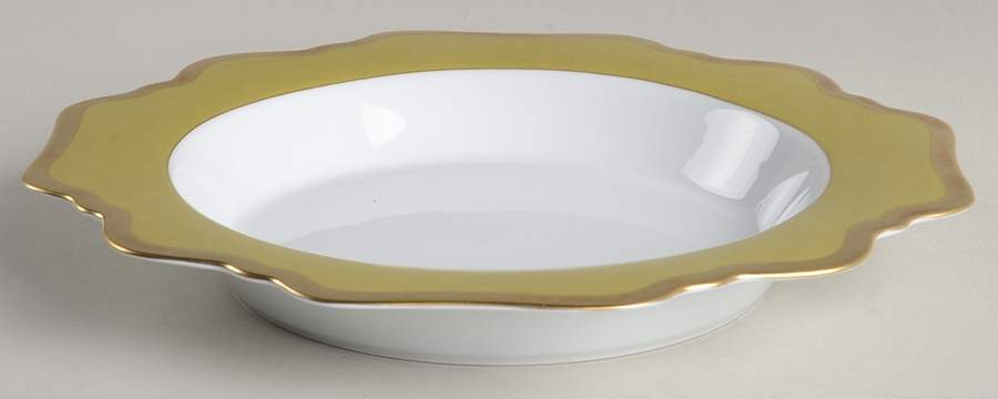 Anna's Palette Meadow Green Large Rim Soup Bowl by Anna Weatherley-1
