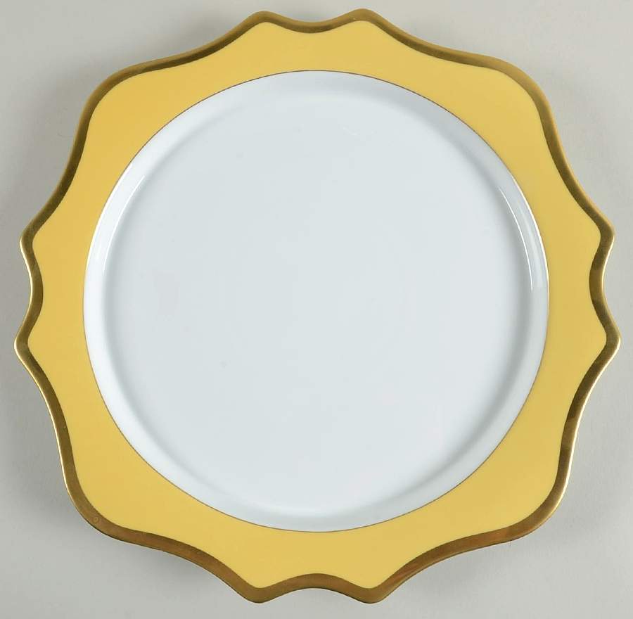 Anna's Palette Sunburst Yellow Service Plate (Charger) by Anna Weatherley-1
