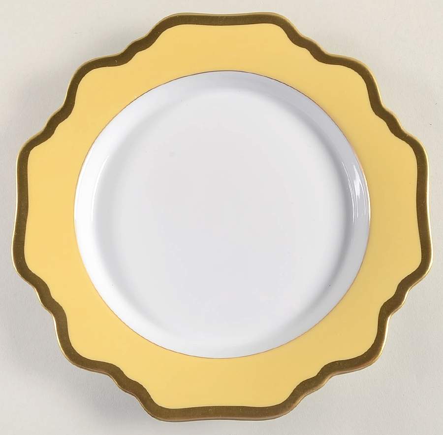 Anna's Palette Sunburst Yellow Salad/Dessert Plate by Anna Weatherley-1