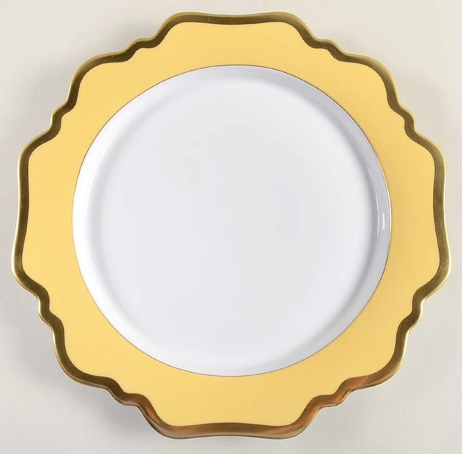 Anna's Palette Sunburst Yellow Dinner Plate by Anna Weatherley-1