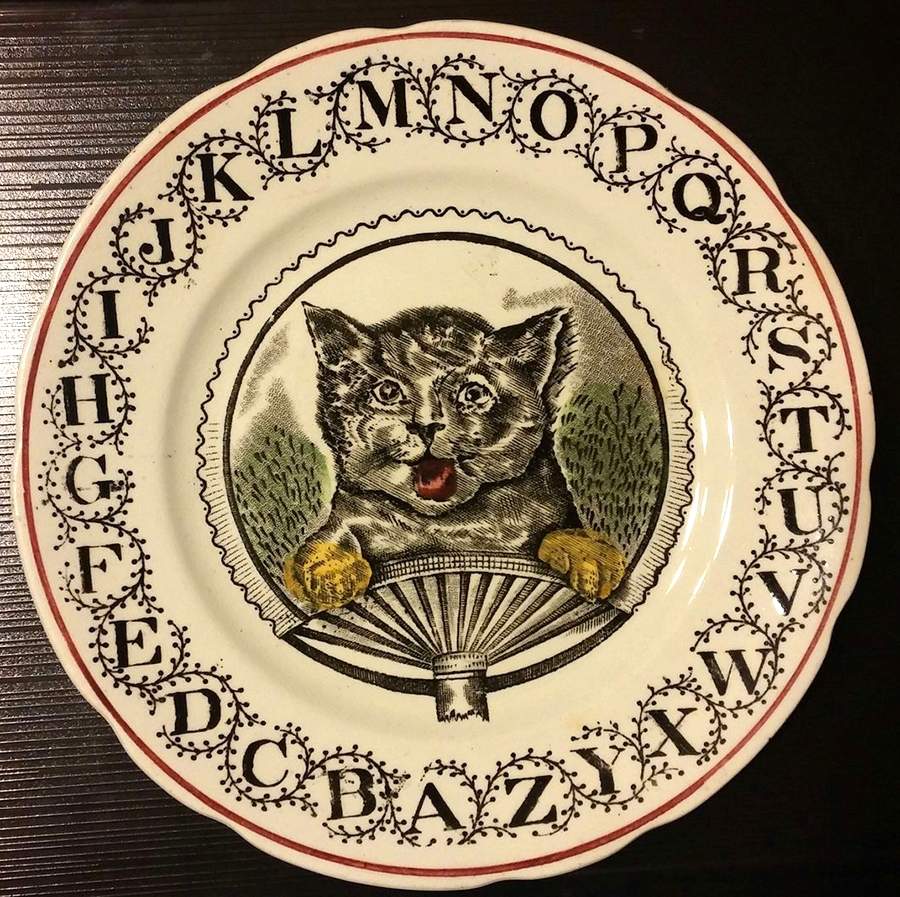 ABC Ware Multi Color (Childrens China) Child's Plate by Adams China-1