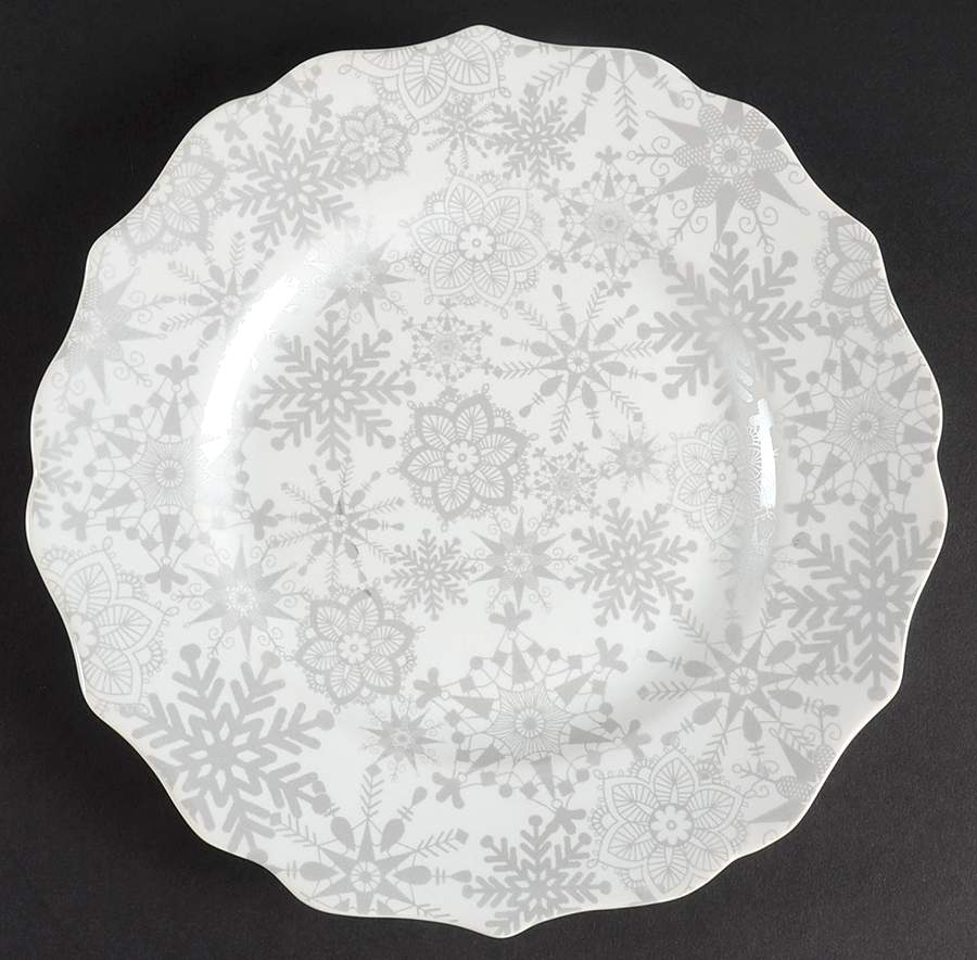 Snow Flurry Silver Salad Plate by 222 Fifth (PTS)-1