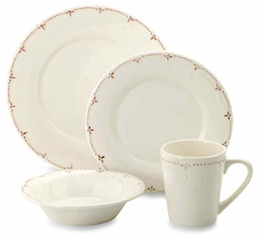 Genevieve Ivory Dinner Plate by American Atelier-1