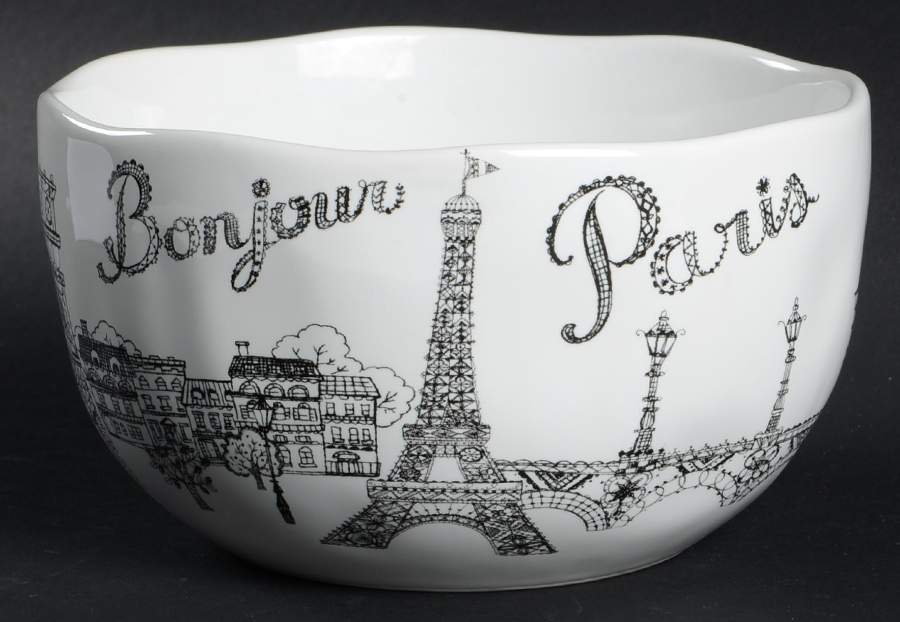 Bonjour Paris Soup/Cereal Bowl by 222 Fifth (PTS)-1