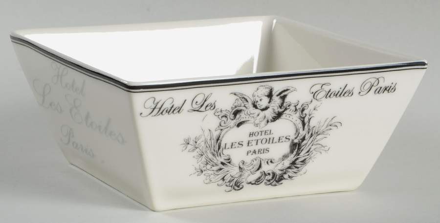 Les Etoiles Cherub Square Soup/Cereal Bowl by 222 Fifth (PTS)-1