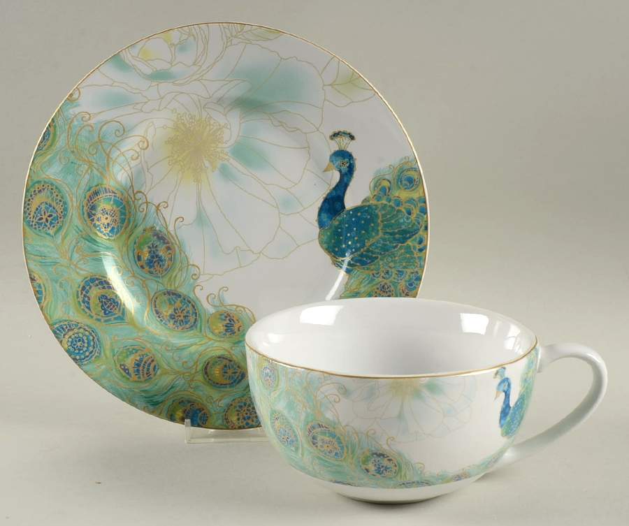 Lakshmi Soup Mug & Plate Set (Uses the Salad Plate) by 222 Fifth (PTS)-1