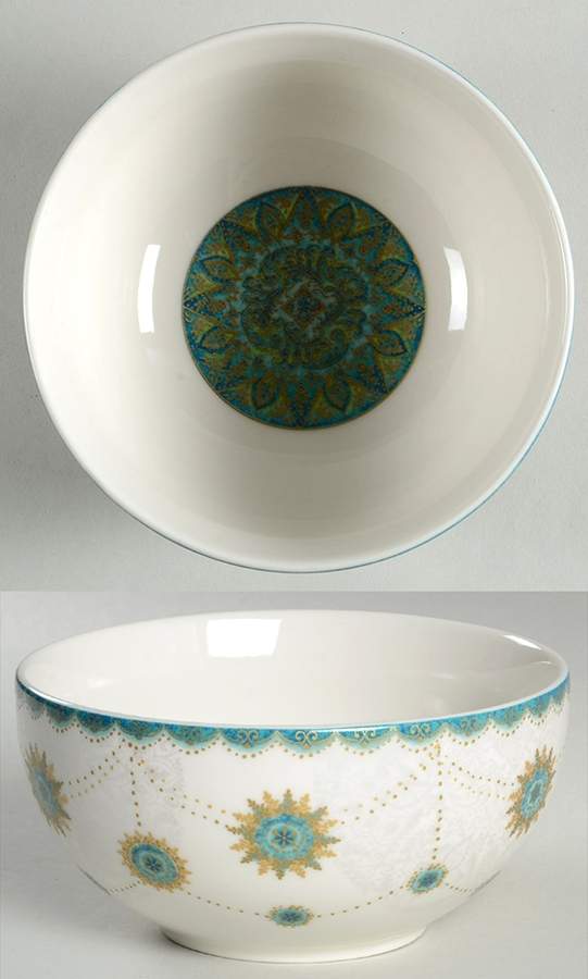 Constantina Turquoise Soup/Cereal Bowl by 222 Fifth (PTS)-1