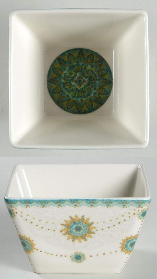 Constantina Turquoise Individual Appetizer Bowl by 222 Fifth (PTS)-1