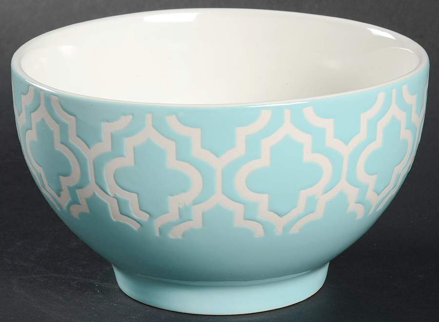Quatre Teal Soup/Cereal Bowl by American Atelier-1