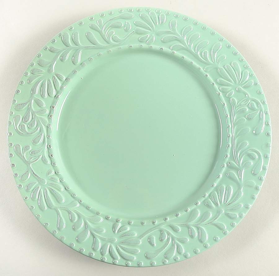 Bianca Leaf Jade Dinner Plate by American Atelier-1