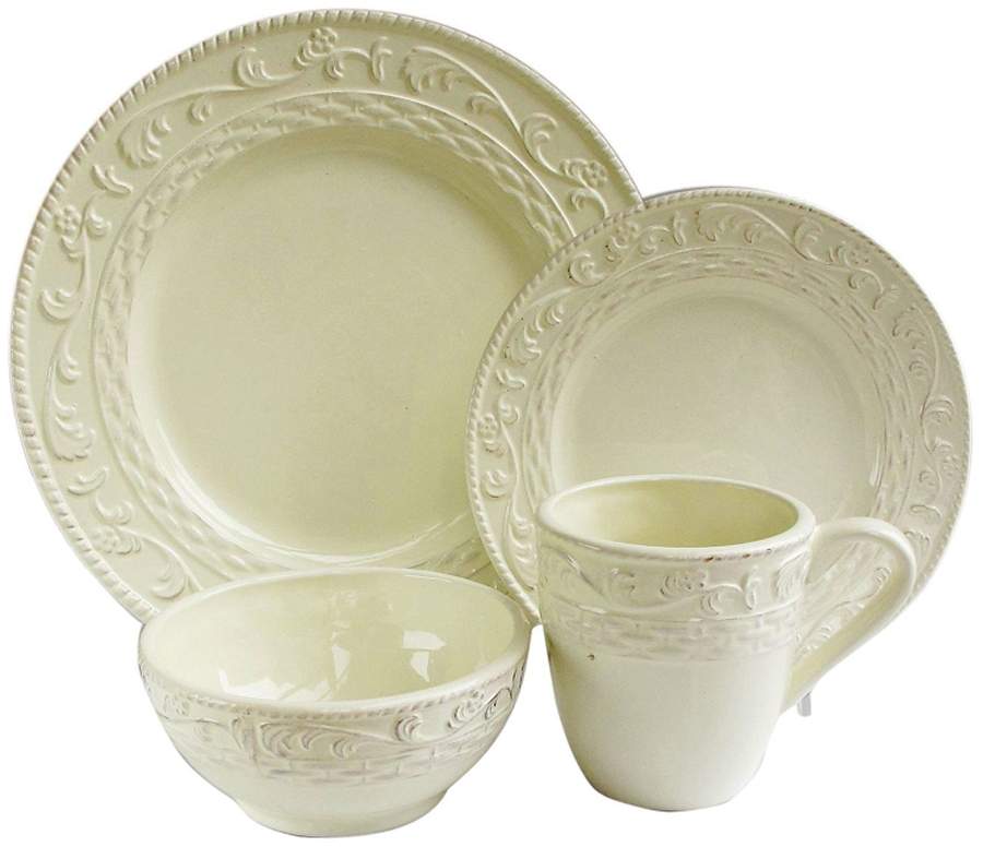 Atria Cream Dinner Plate by American Atelier-1