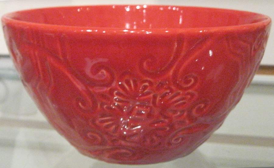 Labirinto Red Soup/Cereal Bowl by American Atelier-1
