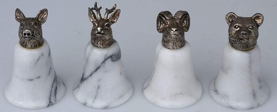 American Animals Sake Cup - Set of 4 Boxed by Arthur Court-1