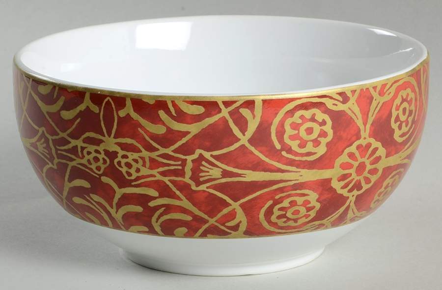 Pilar Red Soup/Cereal Bowl by 222 Fifth (PTS)-1
