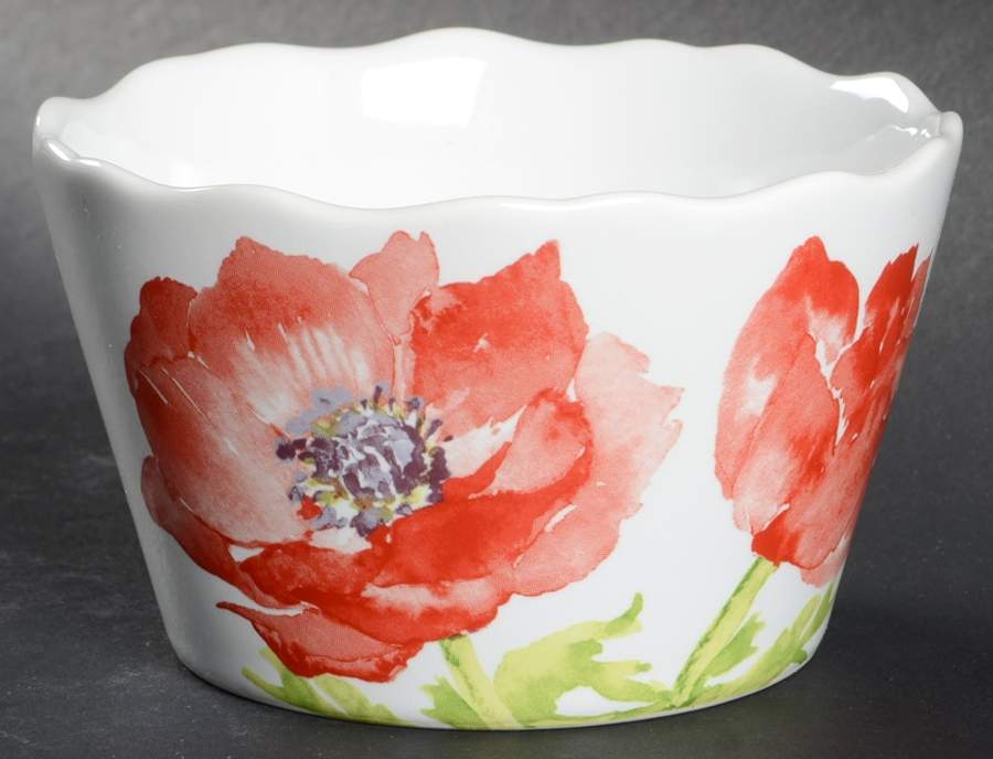 Anemone Red Individual Appetizer Bowl by 222 Fifth (PTS)-1
