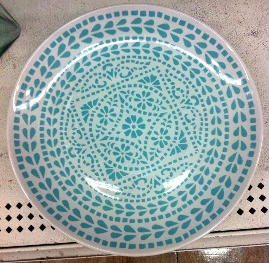 Magic India Turquoise Dinner Plate by 222 Fifth (PTS)-1