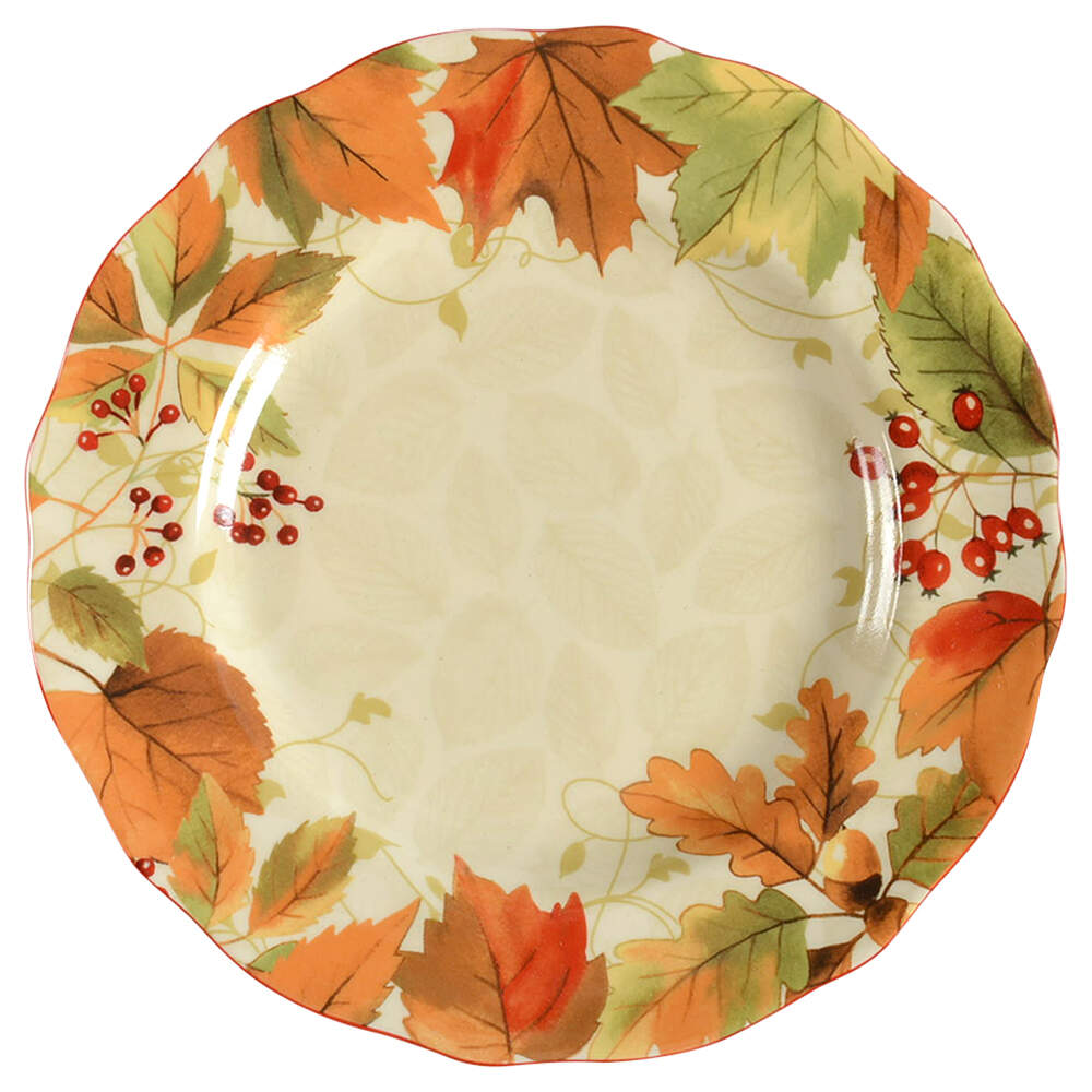 Harvest Festival Cream Dinner Plate by 222 Fifth (PTS)-1