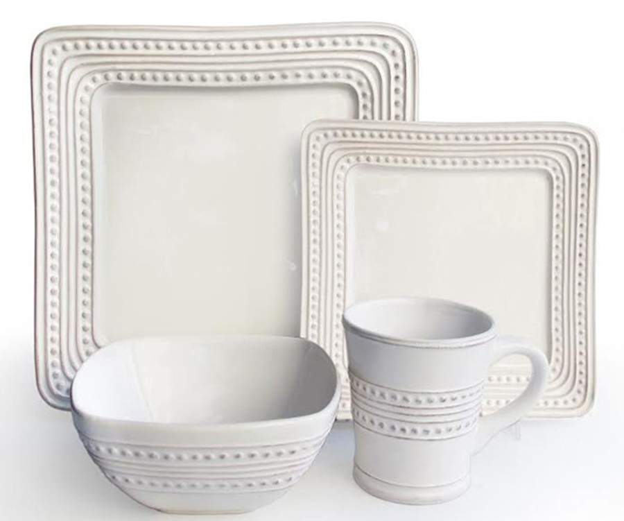 Bianca Dotted Dinner Plate by American Atelier-1