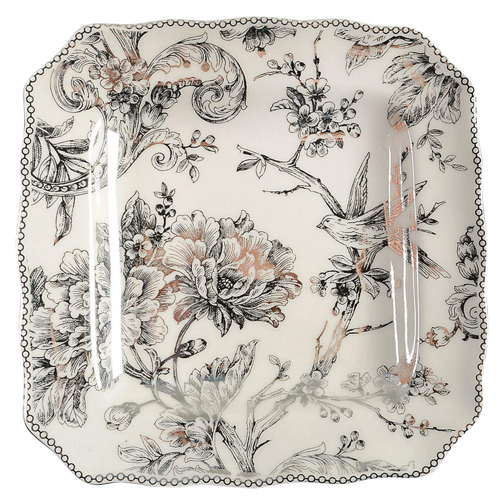 Adelaide Electroplate Square Salad Plate by 222 Fifth (PTS)-1