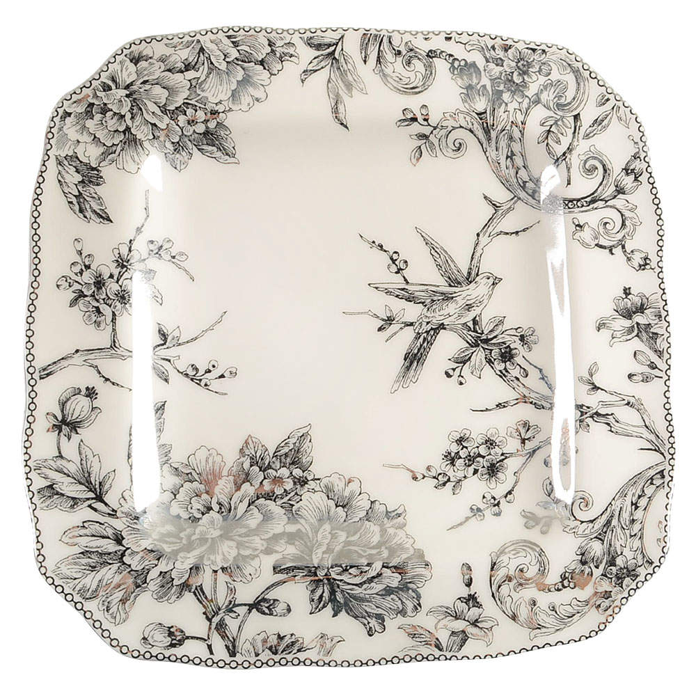Adelaide Electroplate Square Dinner Plate by 222 Fifth (PTS)-1