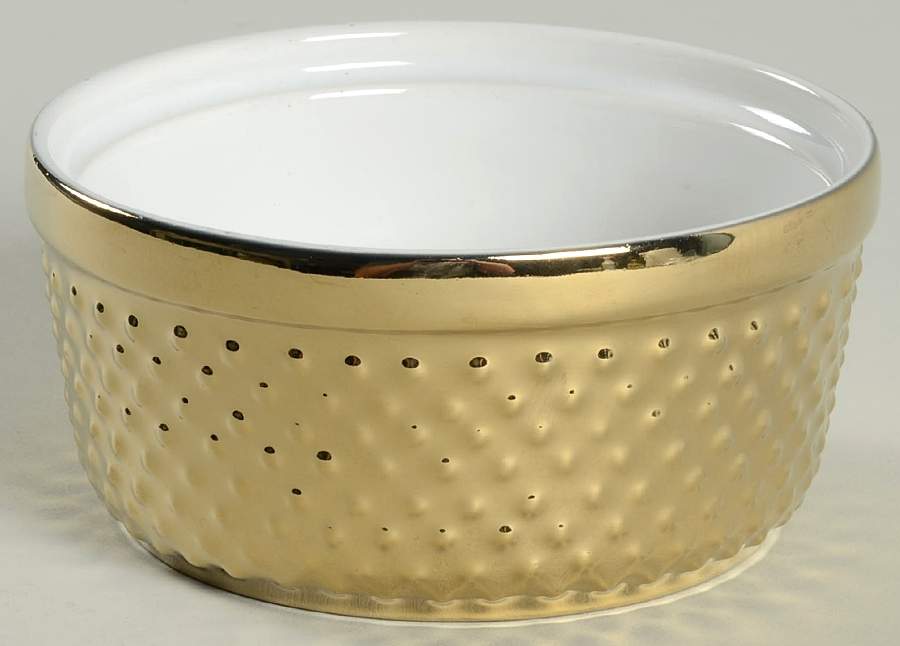 Beaded Gold Individual Appetizer Bowl by 222 Fifth (PTS)-1