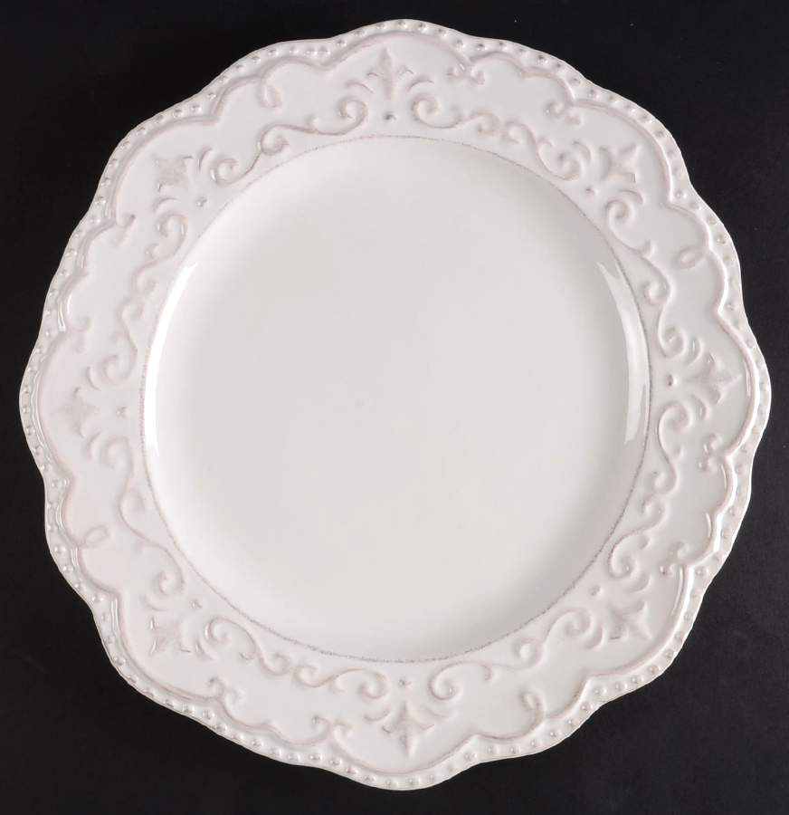 Scallop White 13" Chop Plate (Round Platter) by American Atelier-1