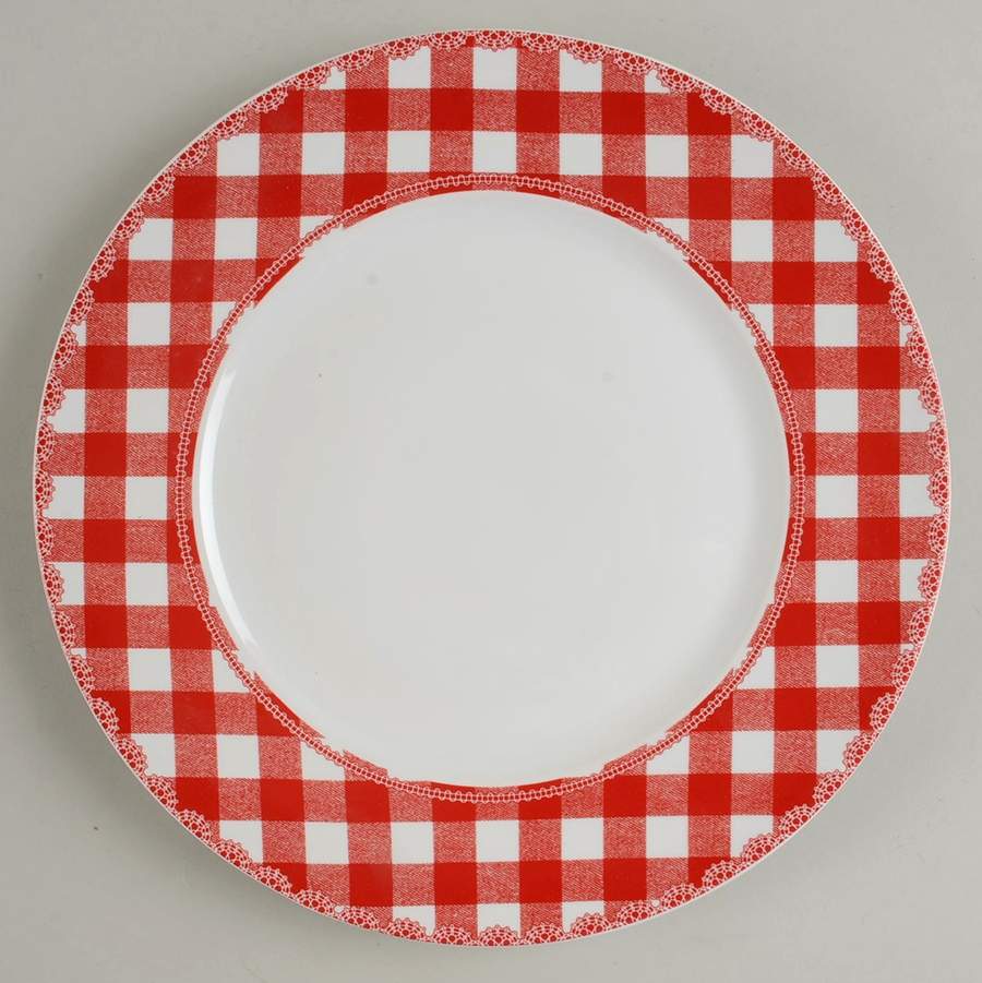 Home Cupboard Red Dinner Plate by 222 Fifth (PTS)-1