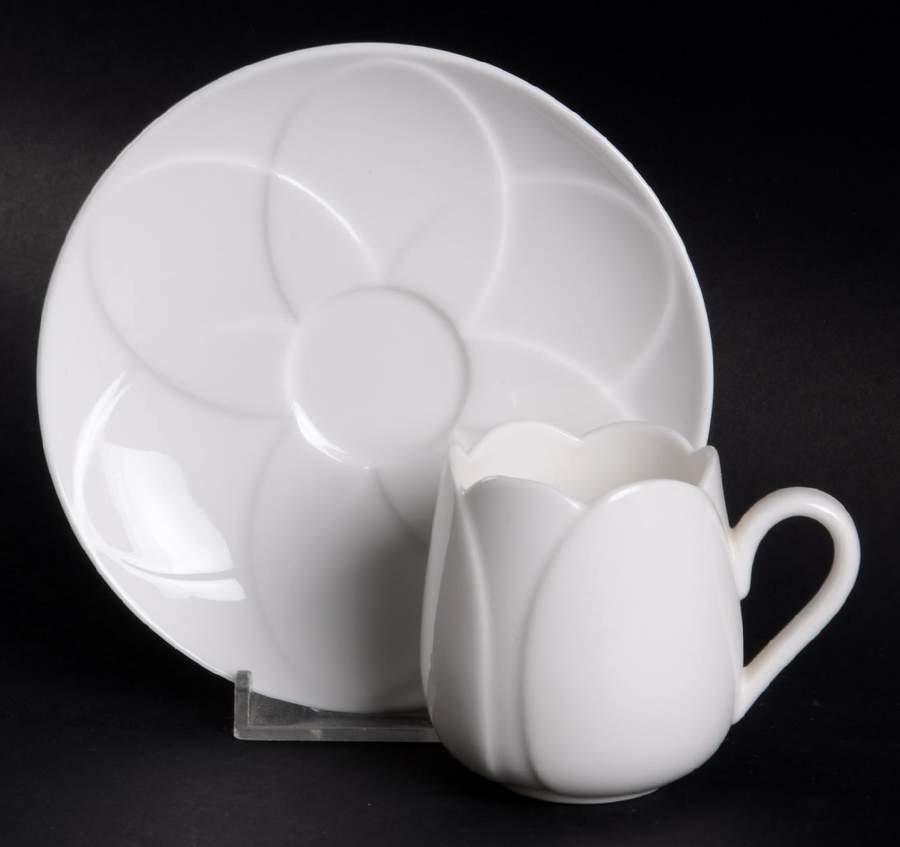 Tulip Flat Demitasse Cup & Saucer Set by Alessi-1