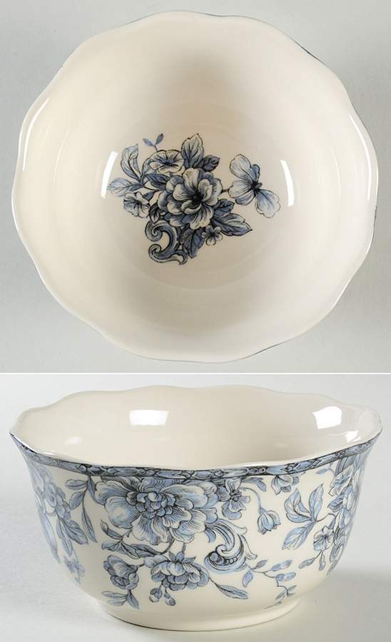 Hawthorne Blue Soup/Cereal Bowl by 222 Fifth (PTS)-1