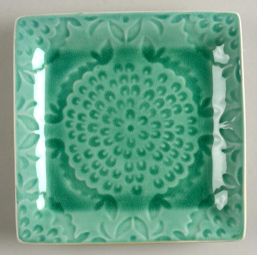 Pomegranate Green Salad Plate by Artistic Accents-1