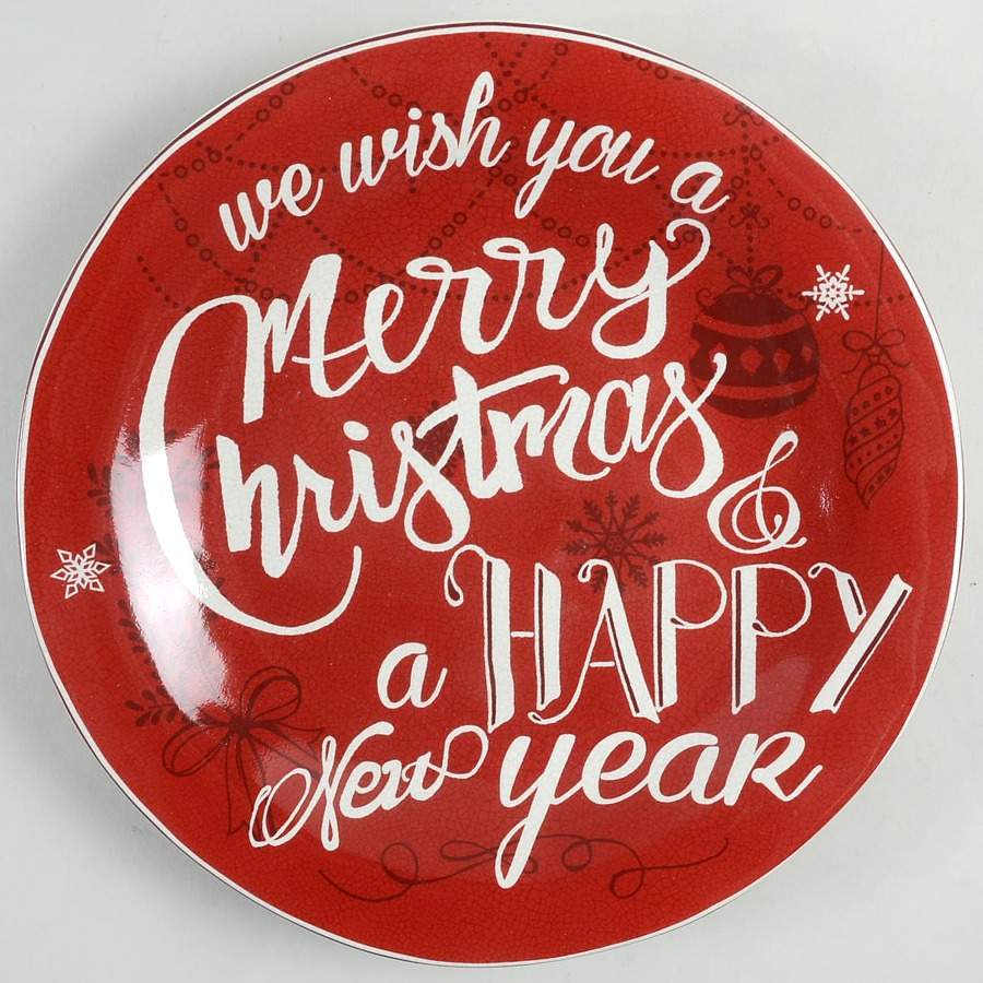 Christmas Tunes Dinner Plate by 222 Fifth (PTS)-1