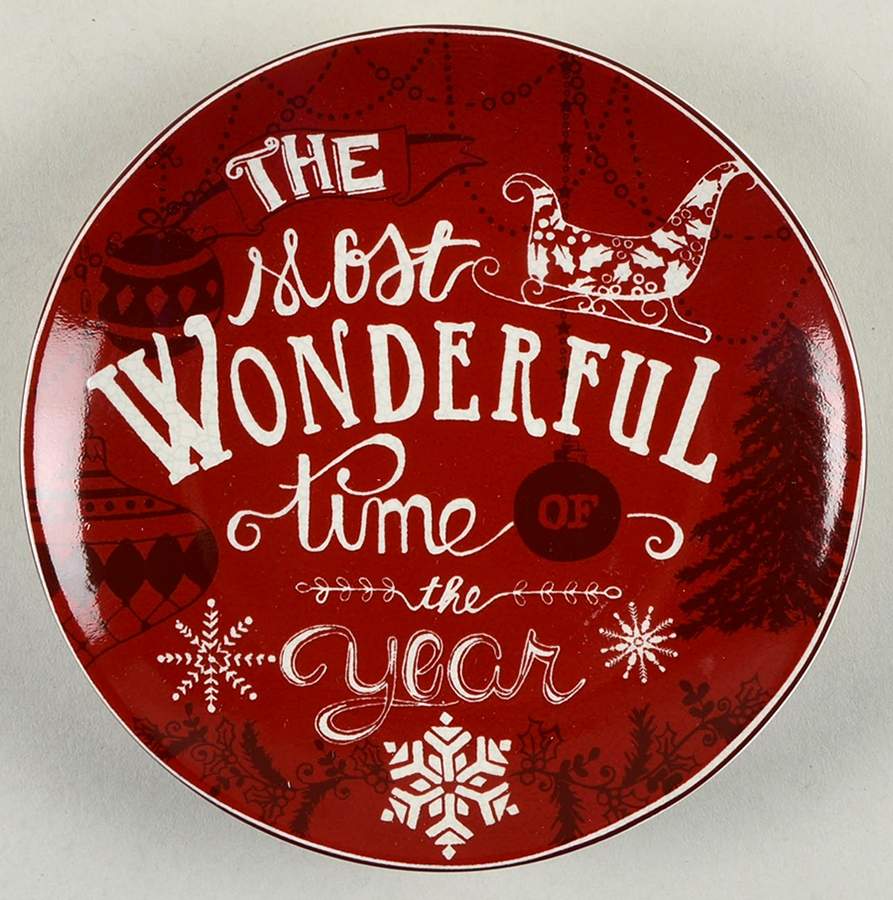 Christmas Tunes Appetizer Plate by 222 Fifth (PTS)-1