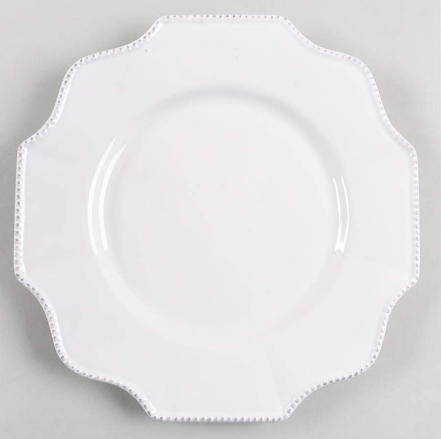 Scallop White Dinner Plate by American Atelier-1