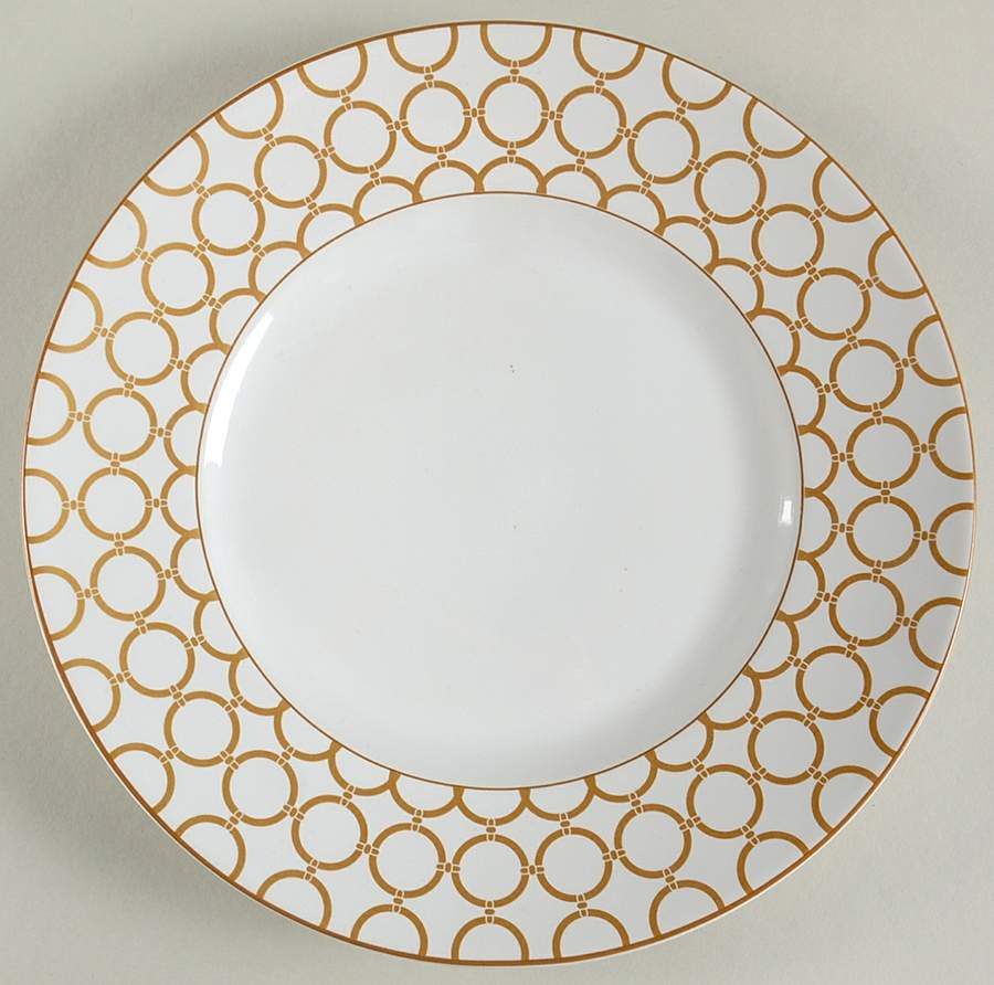 Chain Link Gold Salad Plate by 222 Fifth (PTS)-1