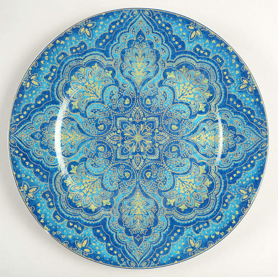 Augustina Opulent Blue Dinner Plate by 222 Fifth (PTS)-1