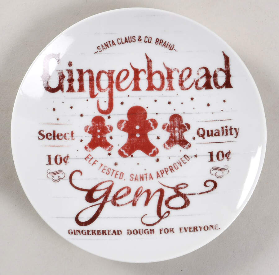 Santa Company Appetizer Plate by 222 Fifth (PTS)-1