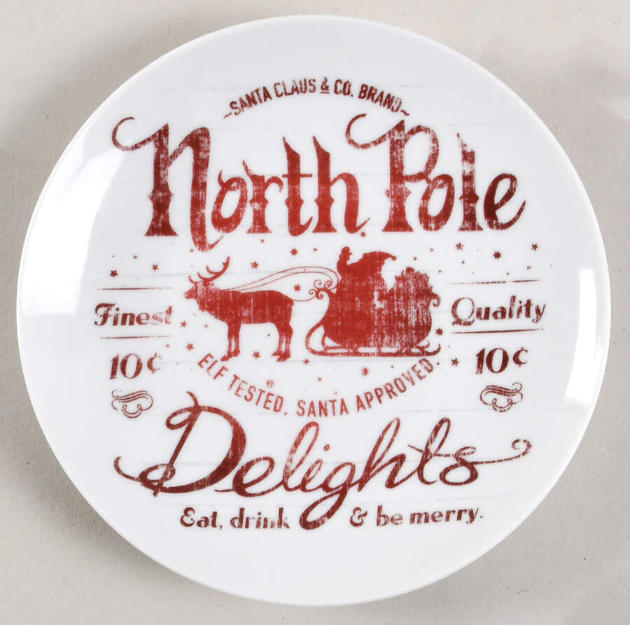 Santa Company Appetizer Plate by 222 Fifth (PTS)-1