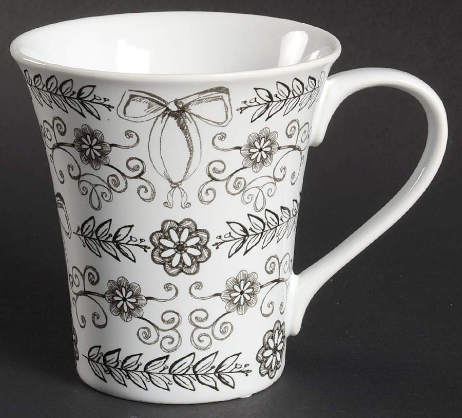 Poetique Black Mug by 222 Fifth (PTS)-1