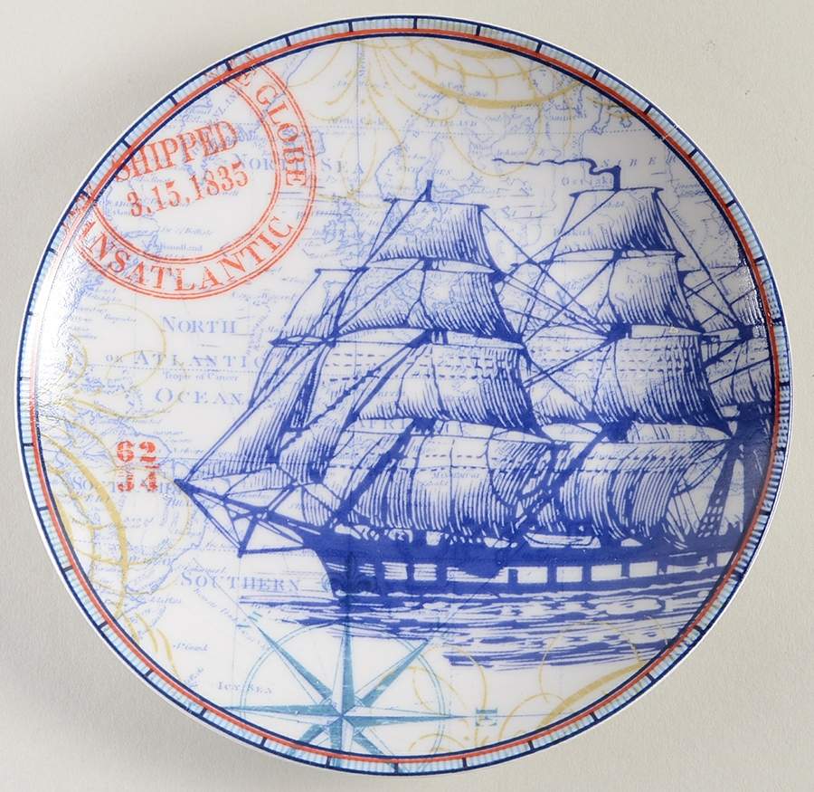 Clipper Appetizer Plate by 222 Fifth (PTS)-1
