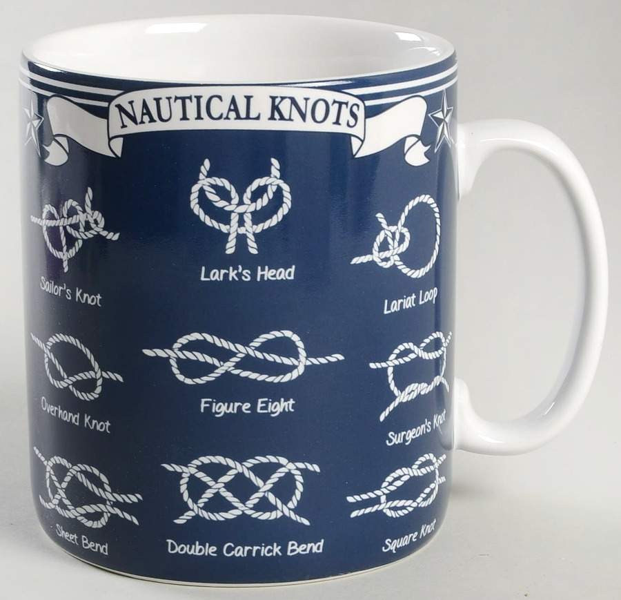 Nautical Knots Jumbo Mug by 222 Fifth (PTS)-1