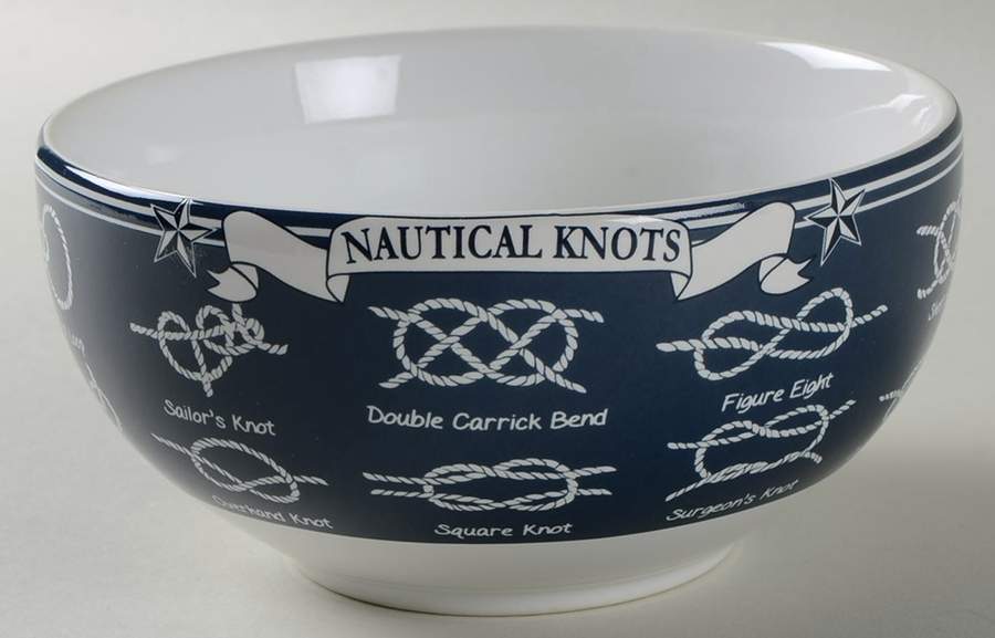 Nautical Knots Soup/Cereal Bowl by 222 Fifth (PTS)-1