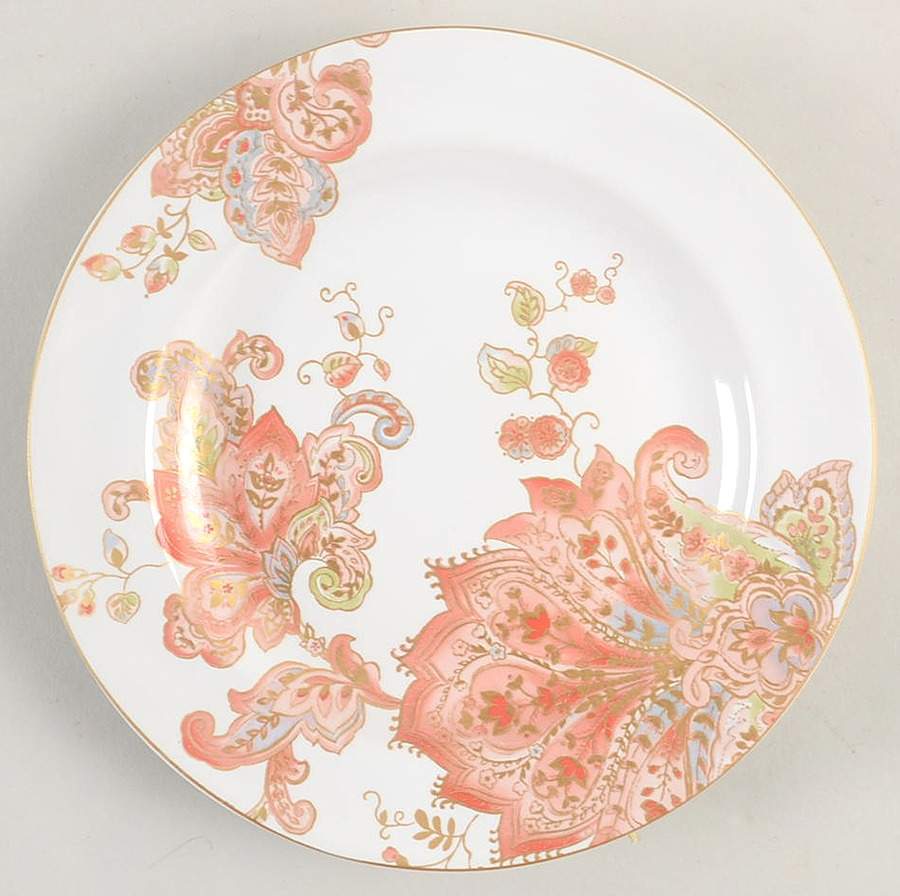 Norah Red Appetizer Plate by 222 Fifth (PTS)-1